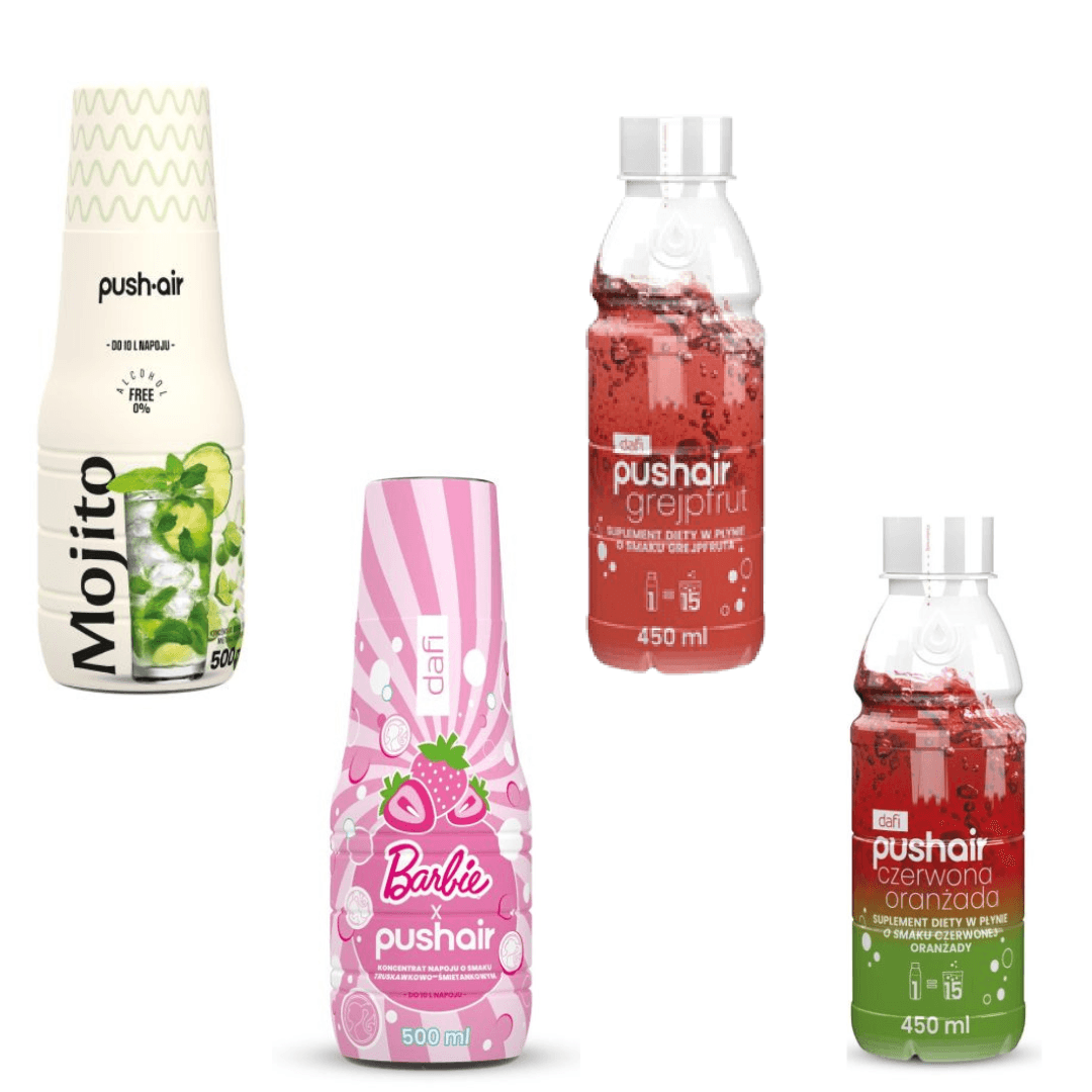 4x Dafi Mojito + Barbie + Pompelmo + Aranciata rossa sciroppi