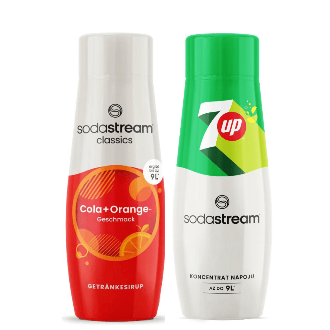 2 x SodaStream 7 UP + Cola Orange sciroppi