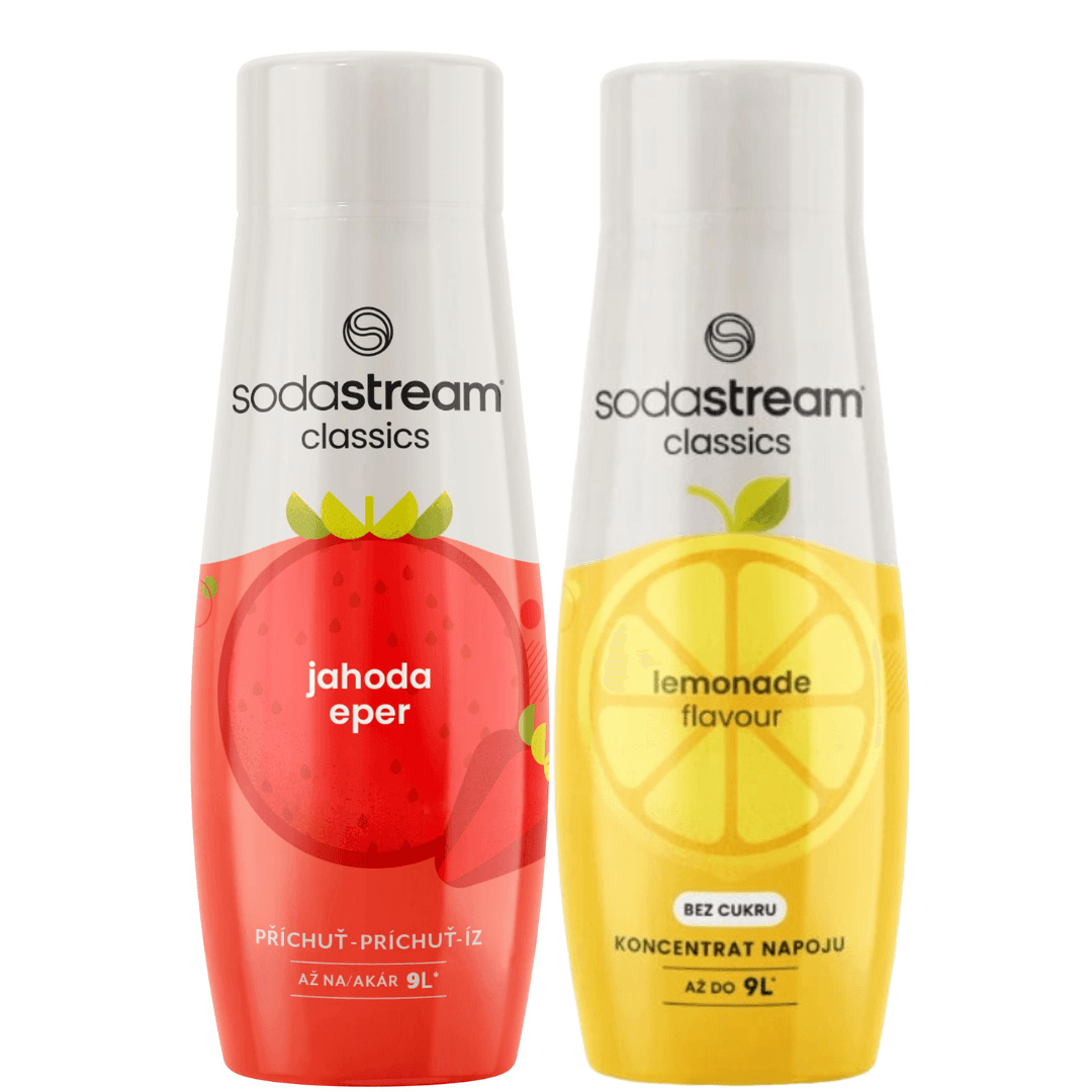2 x SodaStream Fragola + Limonata Zero sciroppi