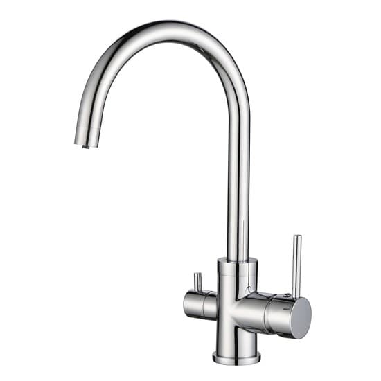 Rubinetto per lavabo a tre vie Aquasanita Sabiaduo 2963(cromato)