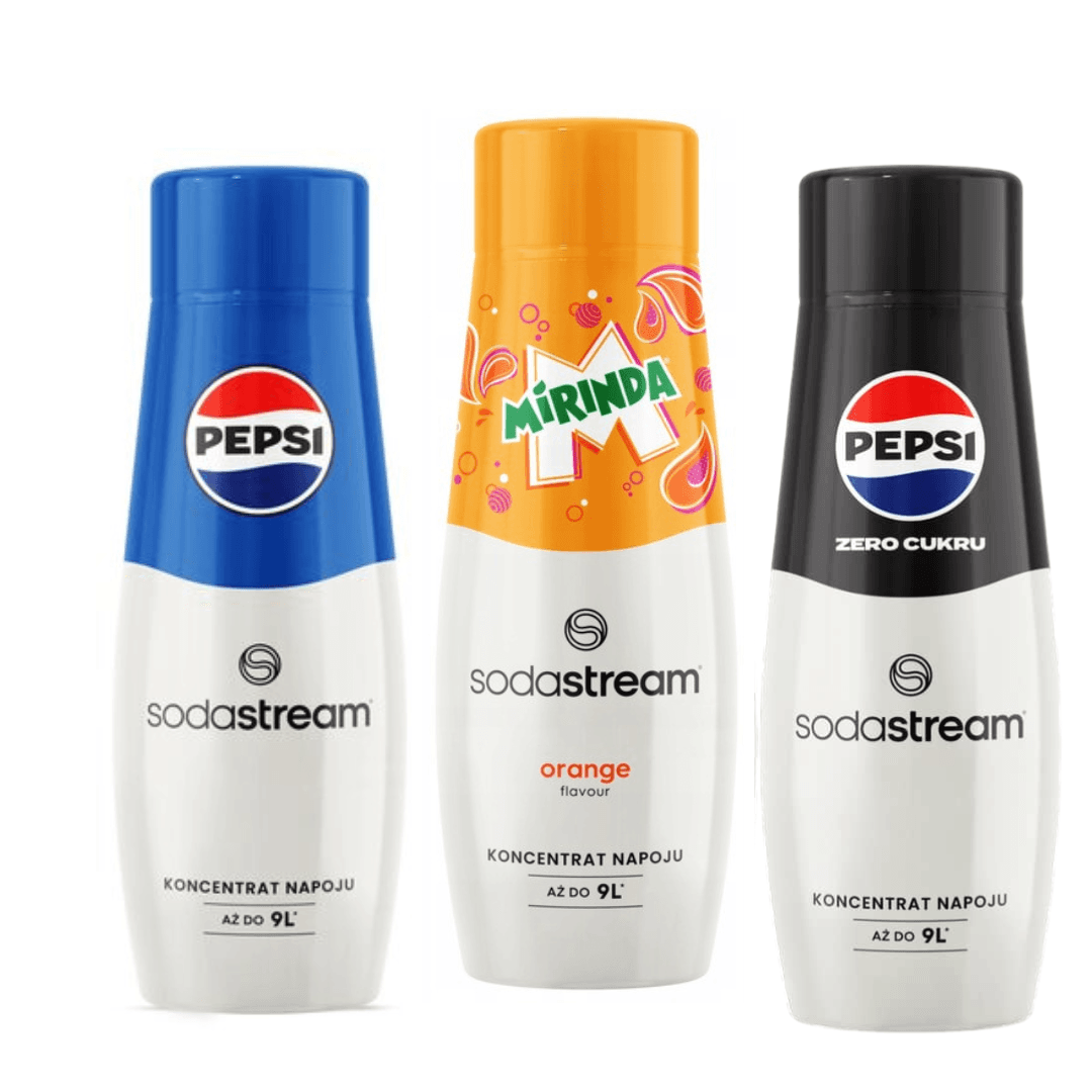 3 x PEPSI + PEPSI MAX + MIRINDA sciroppi