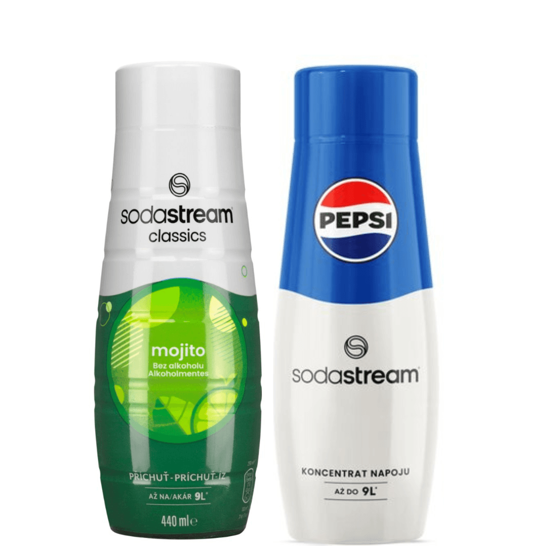 2 x SodaStream MOJITO + PEPSI sciroppi