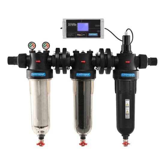 Cintropur TRIO UV 10100 – Triplo sistema di filtrazione e sterilizzazione 2", 95 W