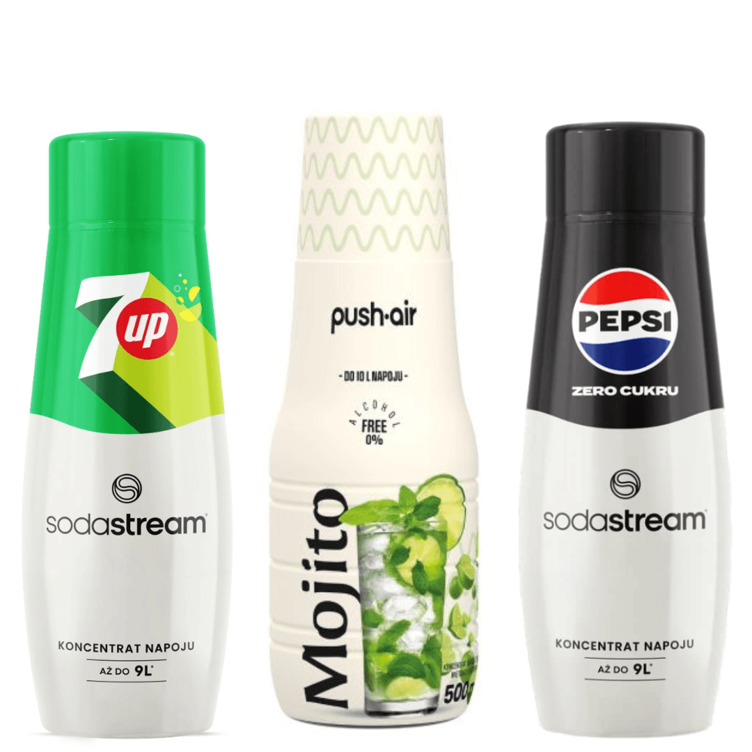 PUSHAIR MOJITO + SodaStream PEPSI MAX e 7 UP
