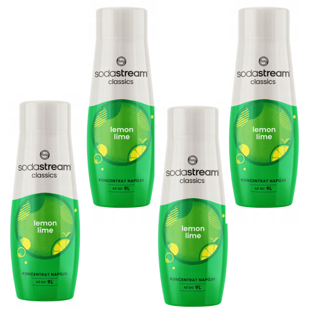 4x Sciroppo SodaStream Limone-Lime