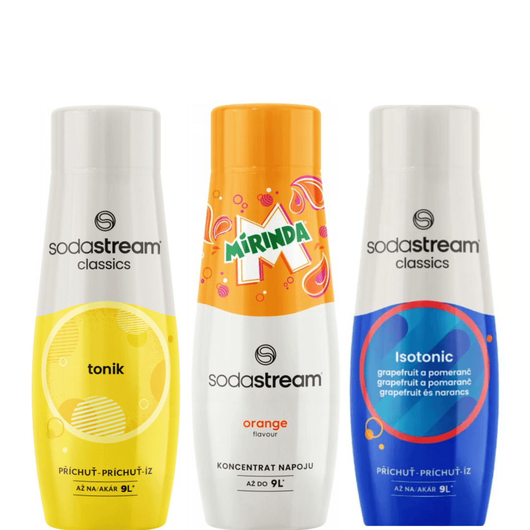 3 x SodaStream ISOTONIC + TONIK+MIRINDA Sciroppi