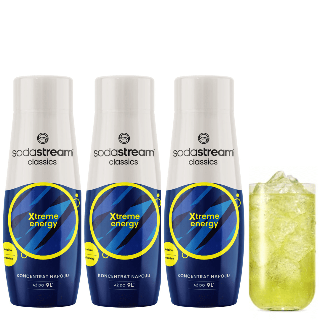 3x SodaStream Xtreme Energy sciroppi