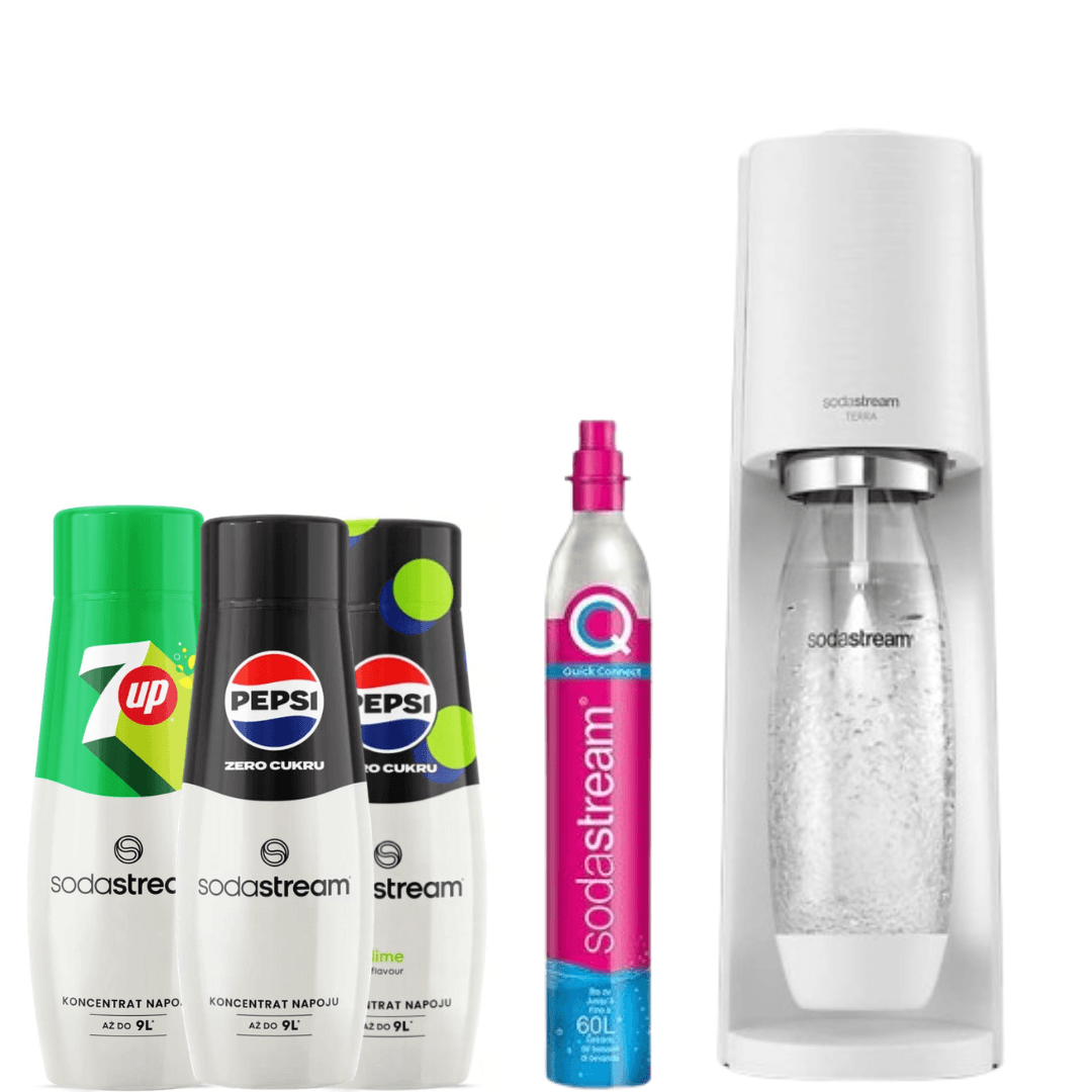 3 x Concentrati + Soda Maker Terra White