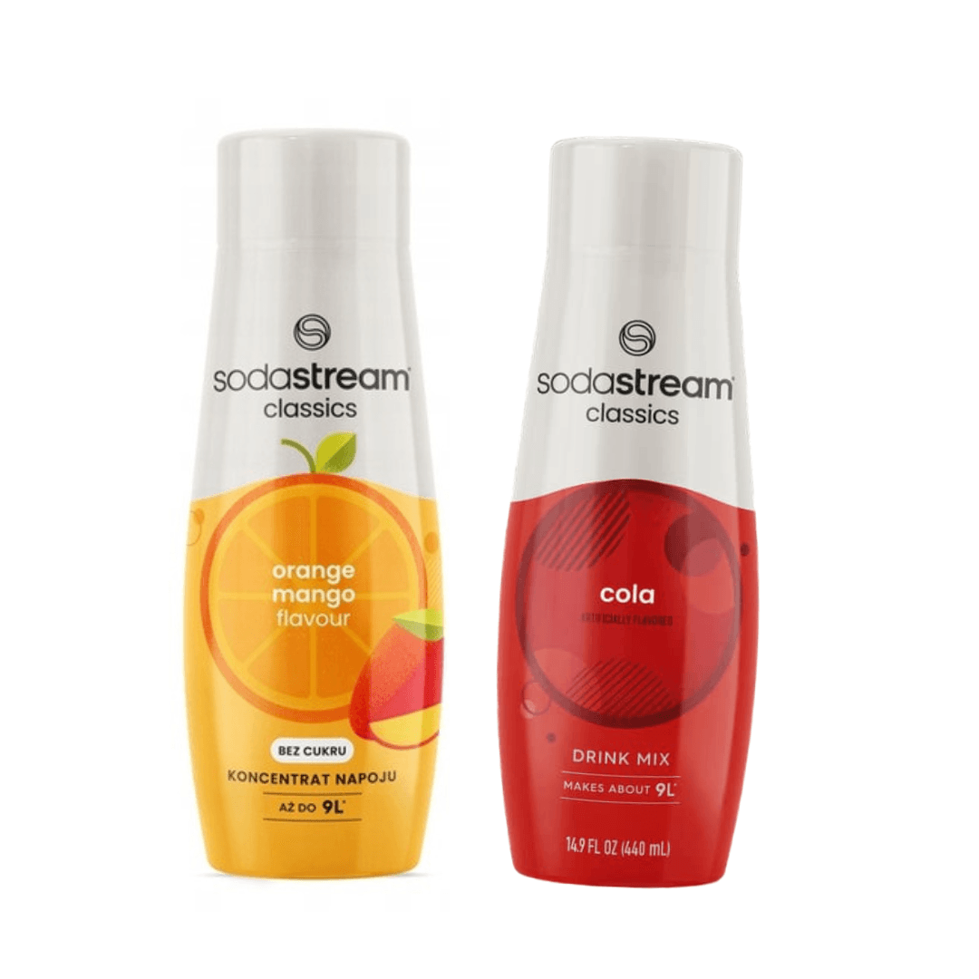 2 x COLA + Arancia-Mango sciroppi