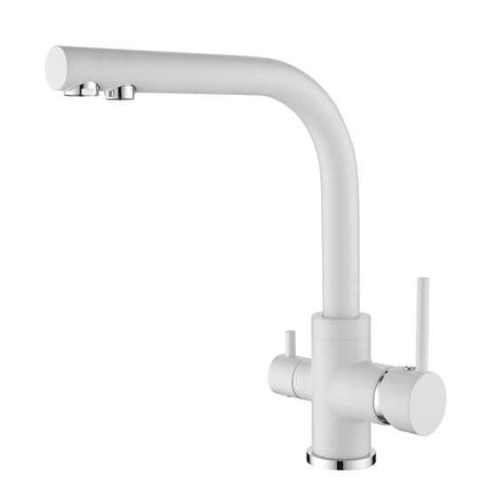 Rubinetto da cucina AKVADUO 2663L-710 (Alba, bianco)