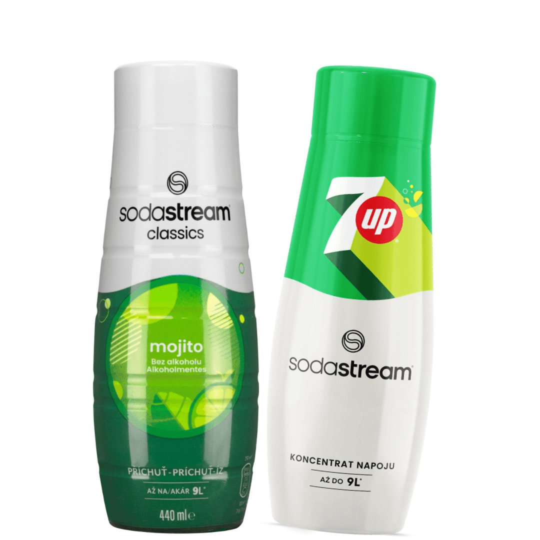 2 x SodaStream MOJITO + 7 UP sciroppi