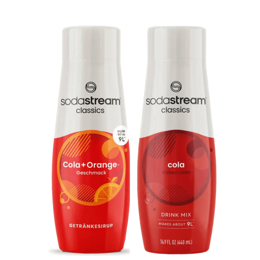 2 x SodaStream Cola + Cola Orange sciroppi