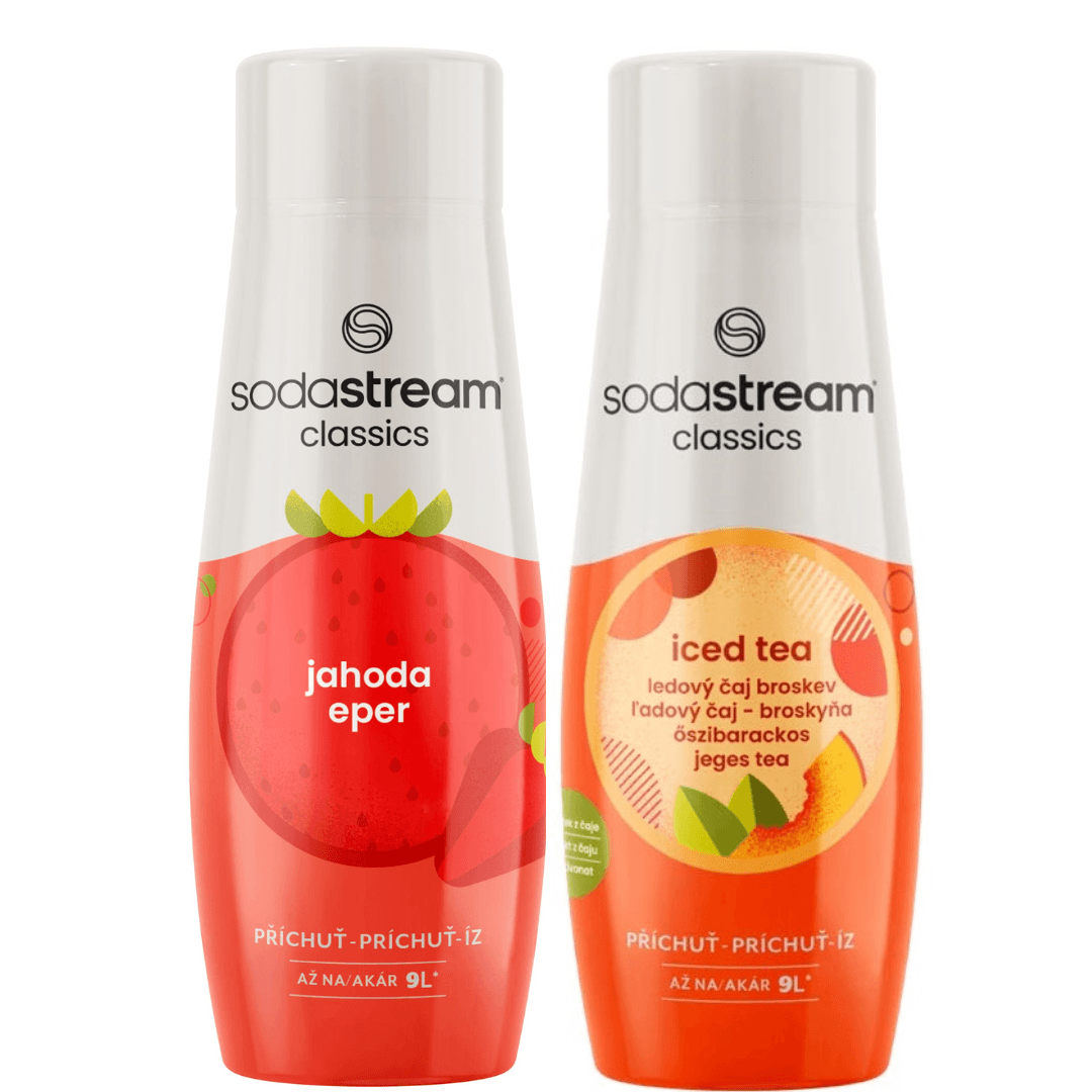 2 x Fragola + Tè Freddo alla Pesca sciroppi