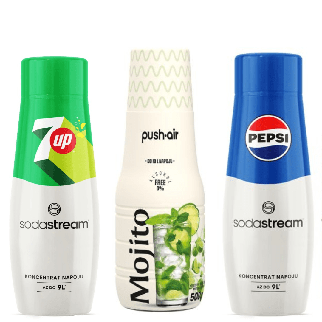 PUSHAIR MOJITO + SodaStream PEPSI e 7 UP