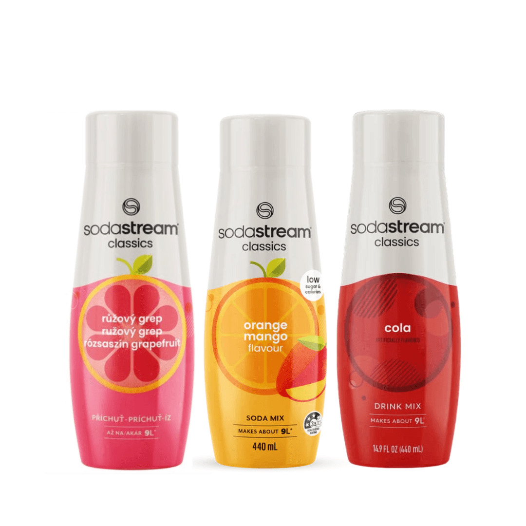 3x Cola + Arancia Mango + Pompelmo Rosa sciroppi