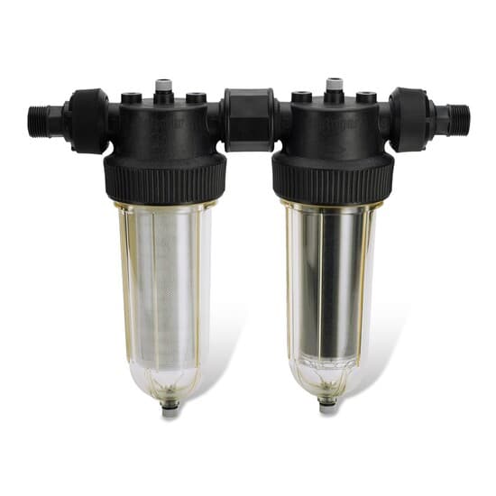 Combinazione di filtro meccanico e a carbone Cintropur NW25 DUO - CTN 3/4" + 1"