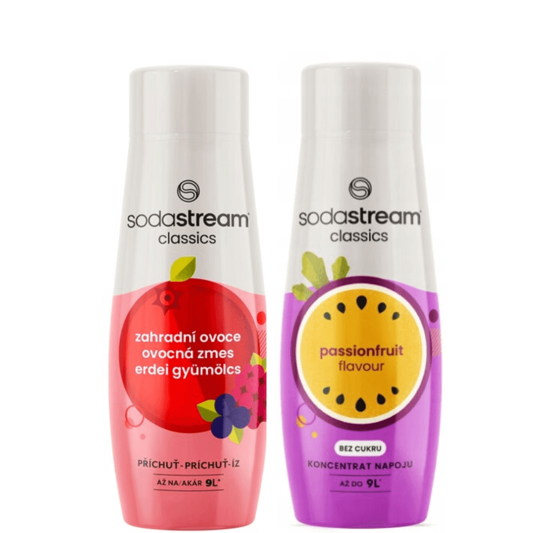 2 x Frutta da giardino + Sciroppo di frutto della passione