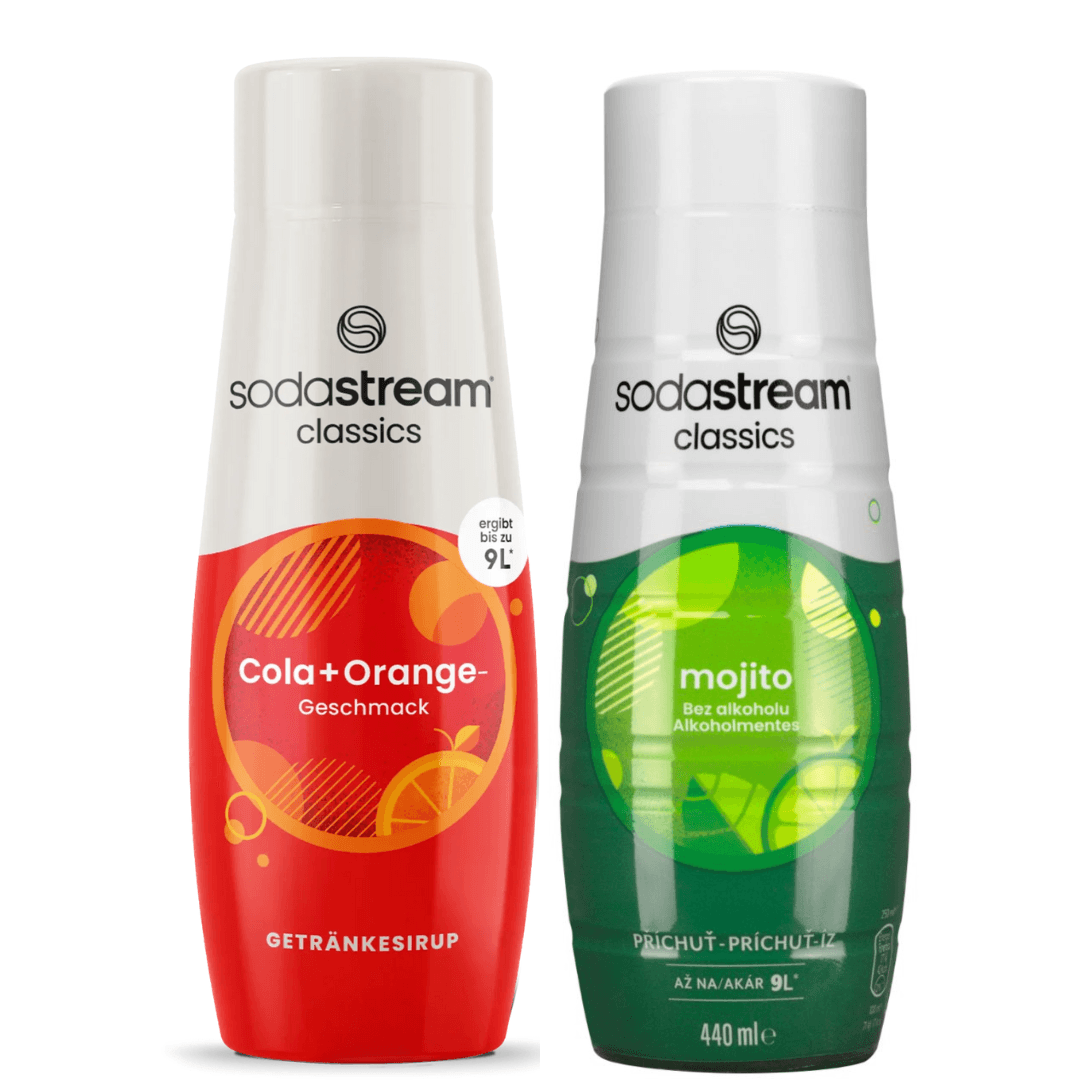 2 x SodaStream Cola Orange + Mojito sciroppi