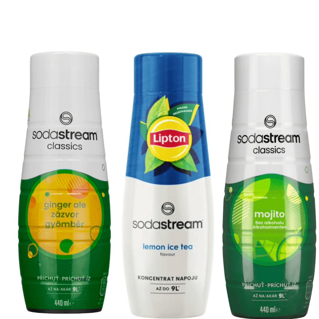 3 x Mojito + Ginger Ale + Lipton Tè al limone sciroppi