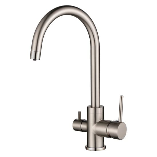 Rubinetto per lavabo a tre vie Aquasanita Sabiaduo 2963(Acciaio)