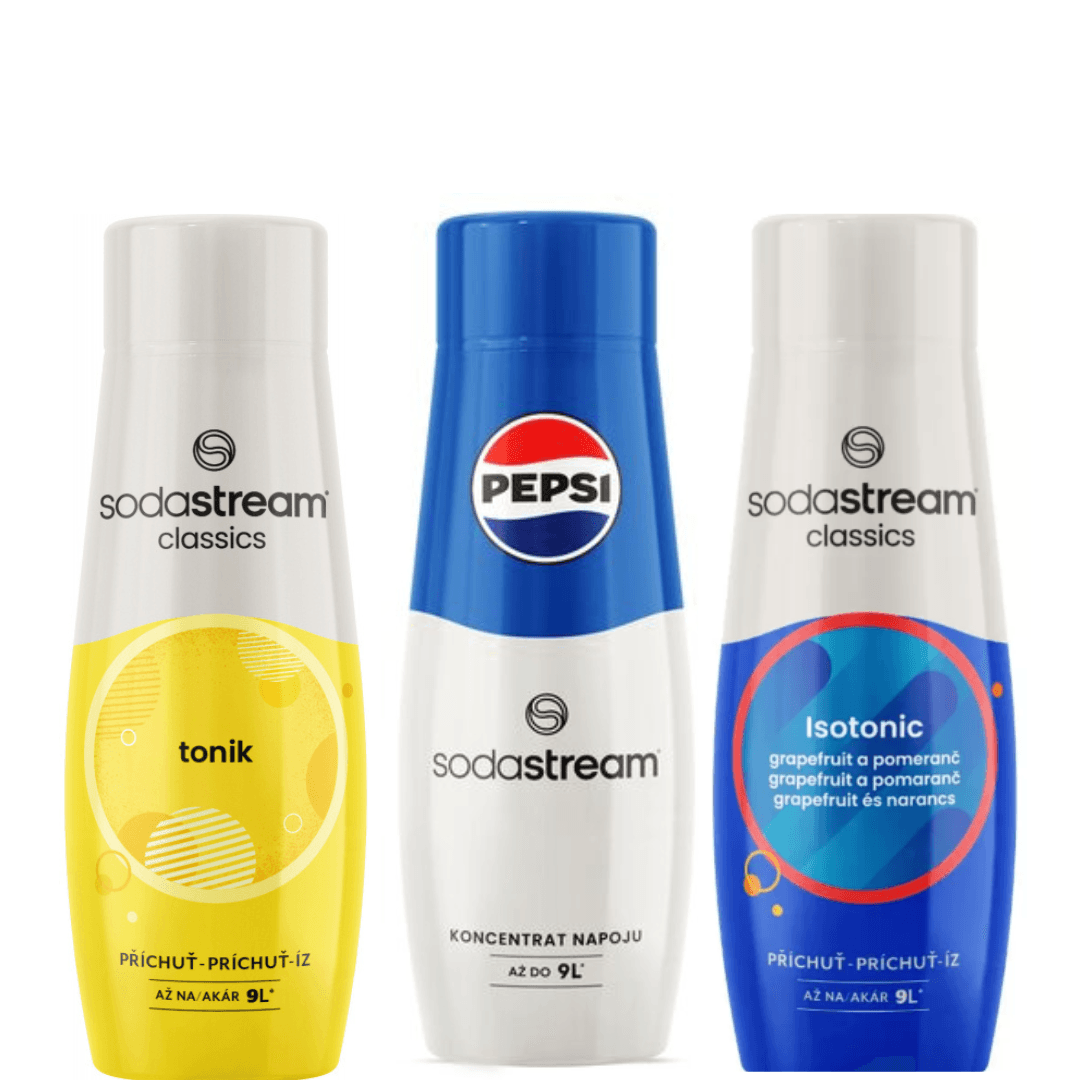 3 x SodaStream  ISOTONIC + TONIK+PEPSI Sciroppi