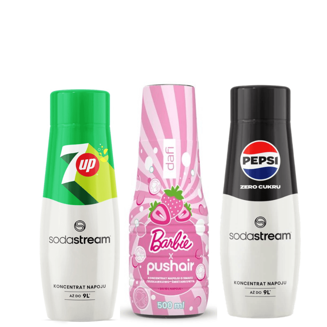 PUSHAIR BARBIE + sciroppi SodaStream PEPSI MAX e 7 UP