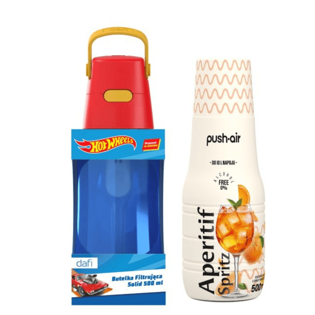 Dafi SOLID HOT WHEELS Borraccia filtrante 0,5 L + APERITIF Spritz sciroppo