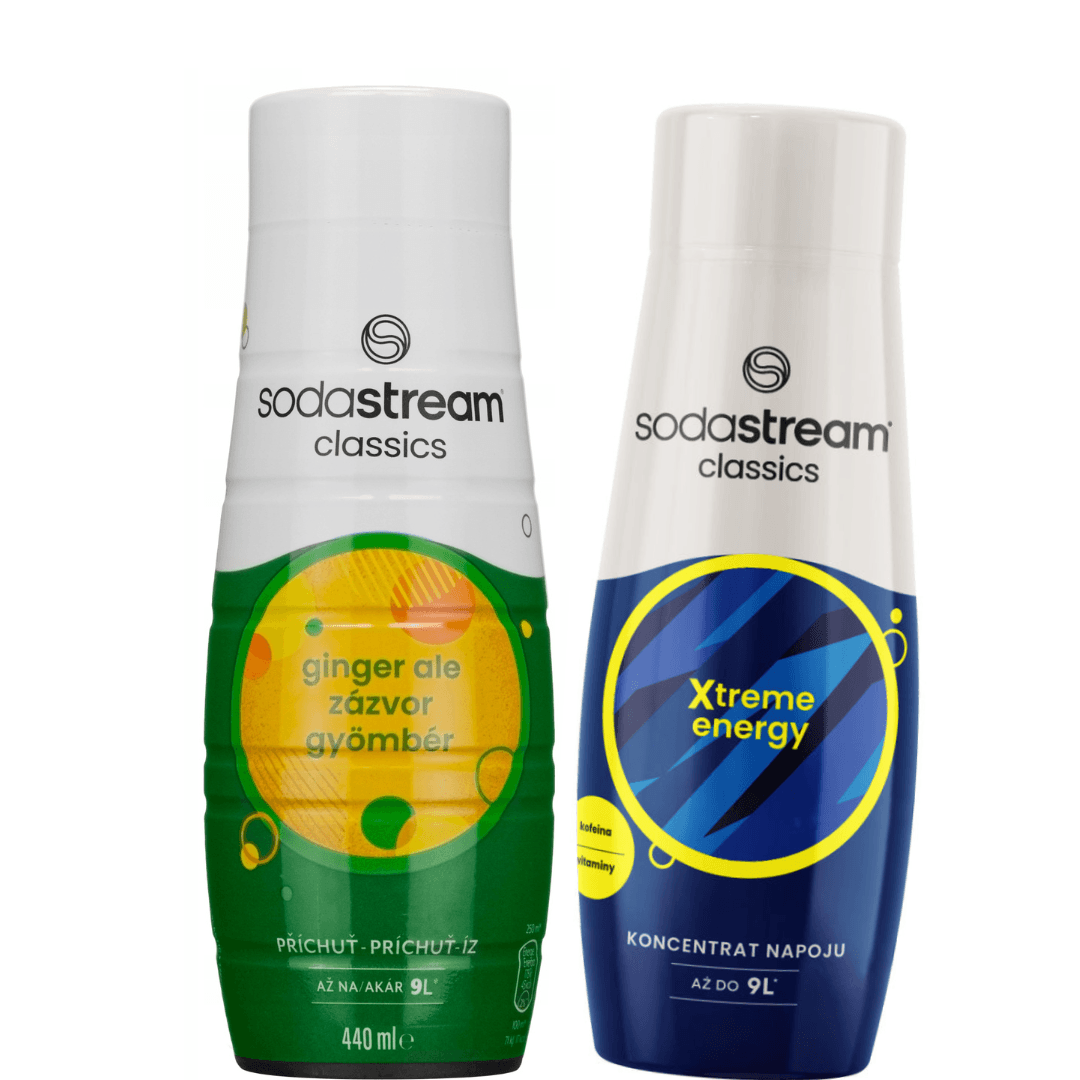 2 × SodaStream Energy + Ginger Ale sciroppi