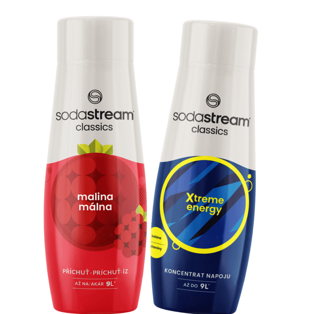 2 x SodaStream Lampone + Energy sciroppi