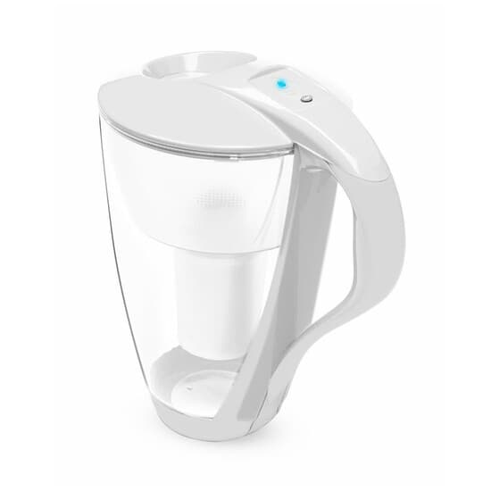 Caraffa filtrante in vetro cristallo Dafi (bianca)