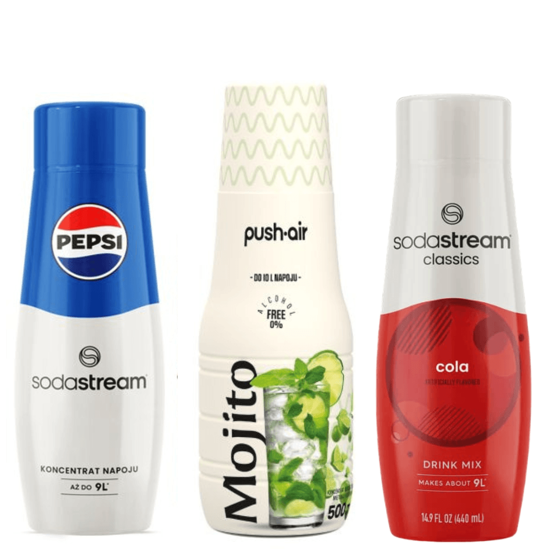 PUSHAIR MOJITO + SodaStream COLA e PEPSI