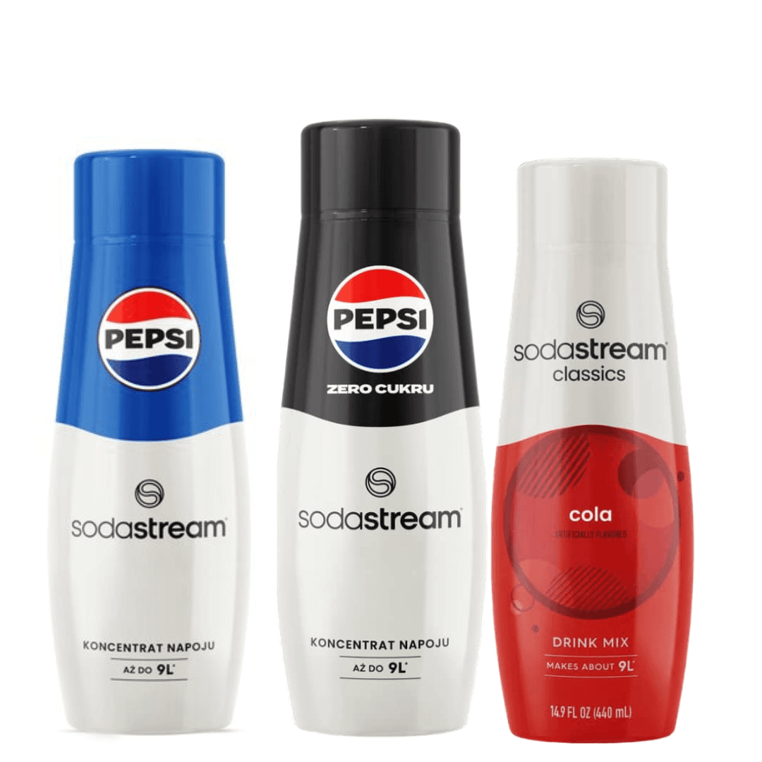 3 x PEPSI + COLA + PEPSI MAX sciroppi