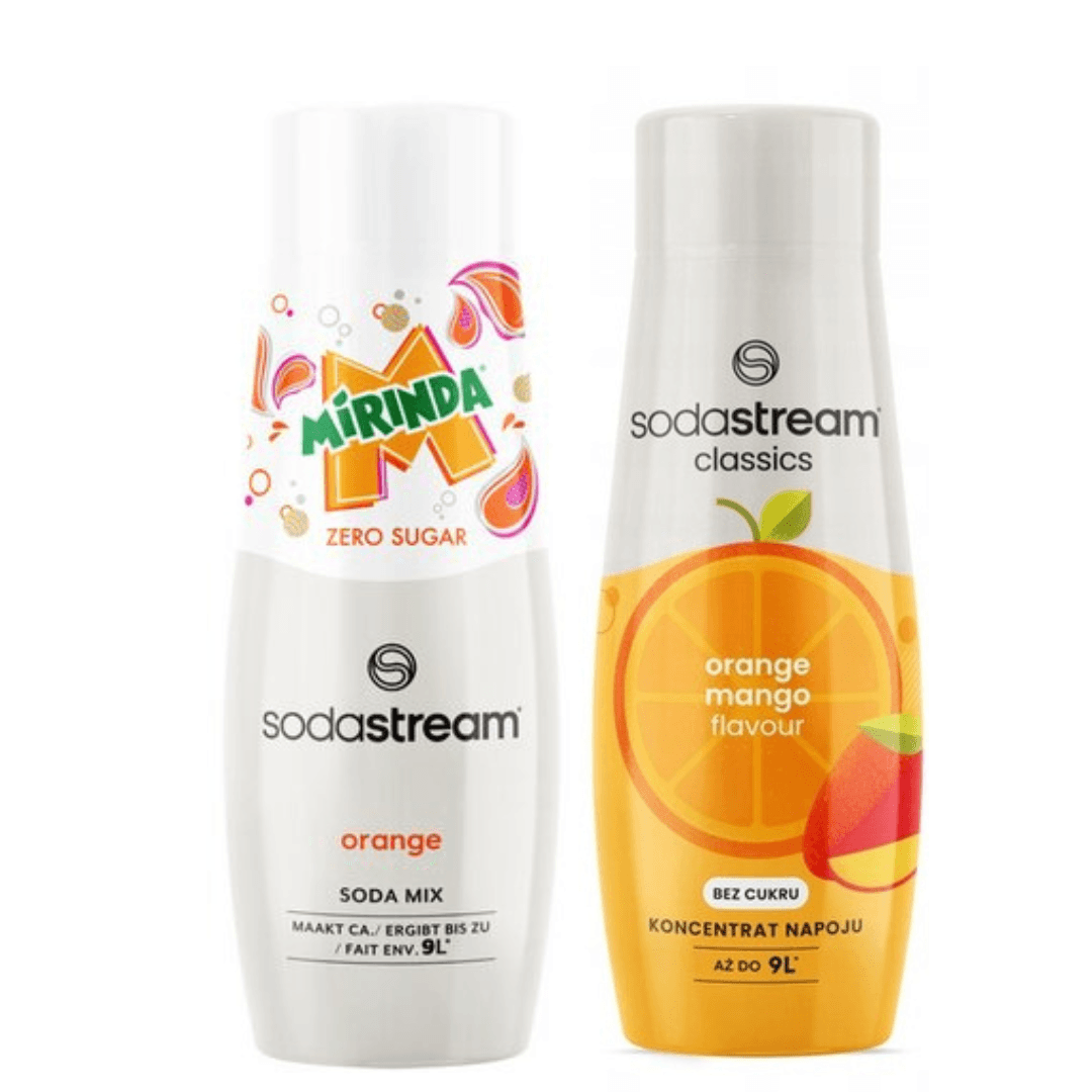 2 x MIRINDA LIGHT + Sciroppi Arancia Mango