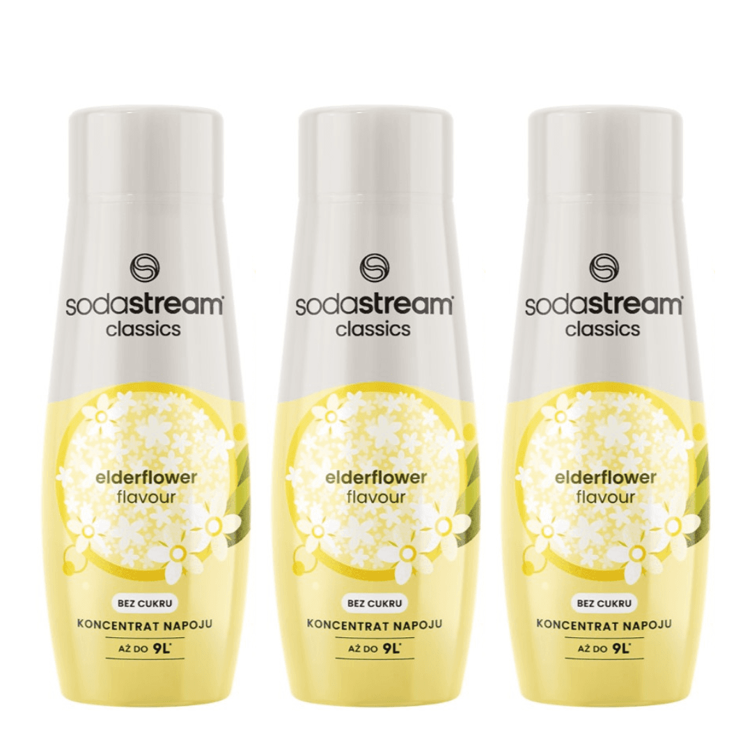 3× SodaStream  FIORE DI SAMBUCO ZERO 440 ml