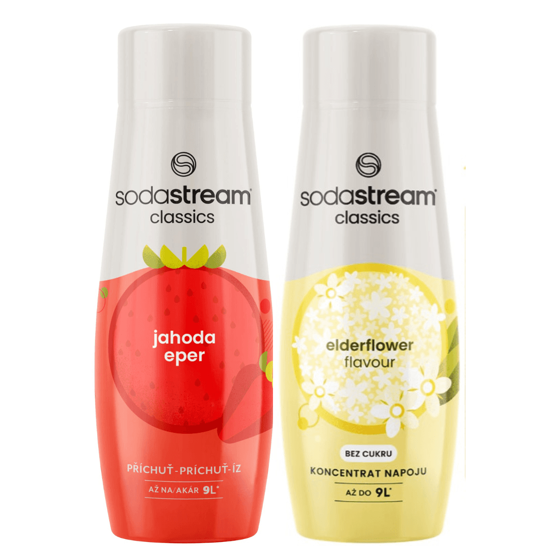 2 x Fragola + Fiore di Sambuco Zero sciroppi