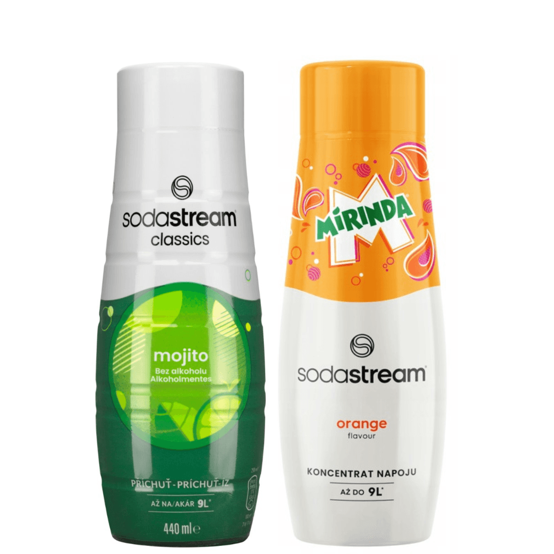 2 x SodaStream MOJITO + MIRINDA sciroppi