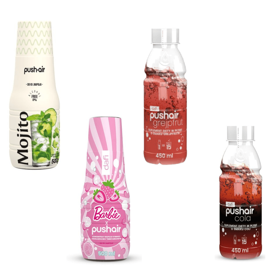 4x Sciroppi Dafi Mojito + Barbie + Grapefruit + Cola