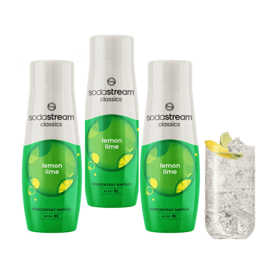 3x Sciroppi SodaStream Limone-Lime