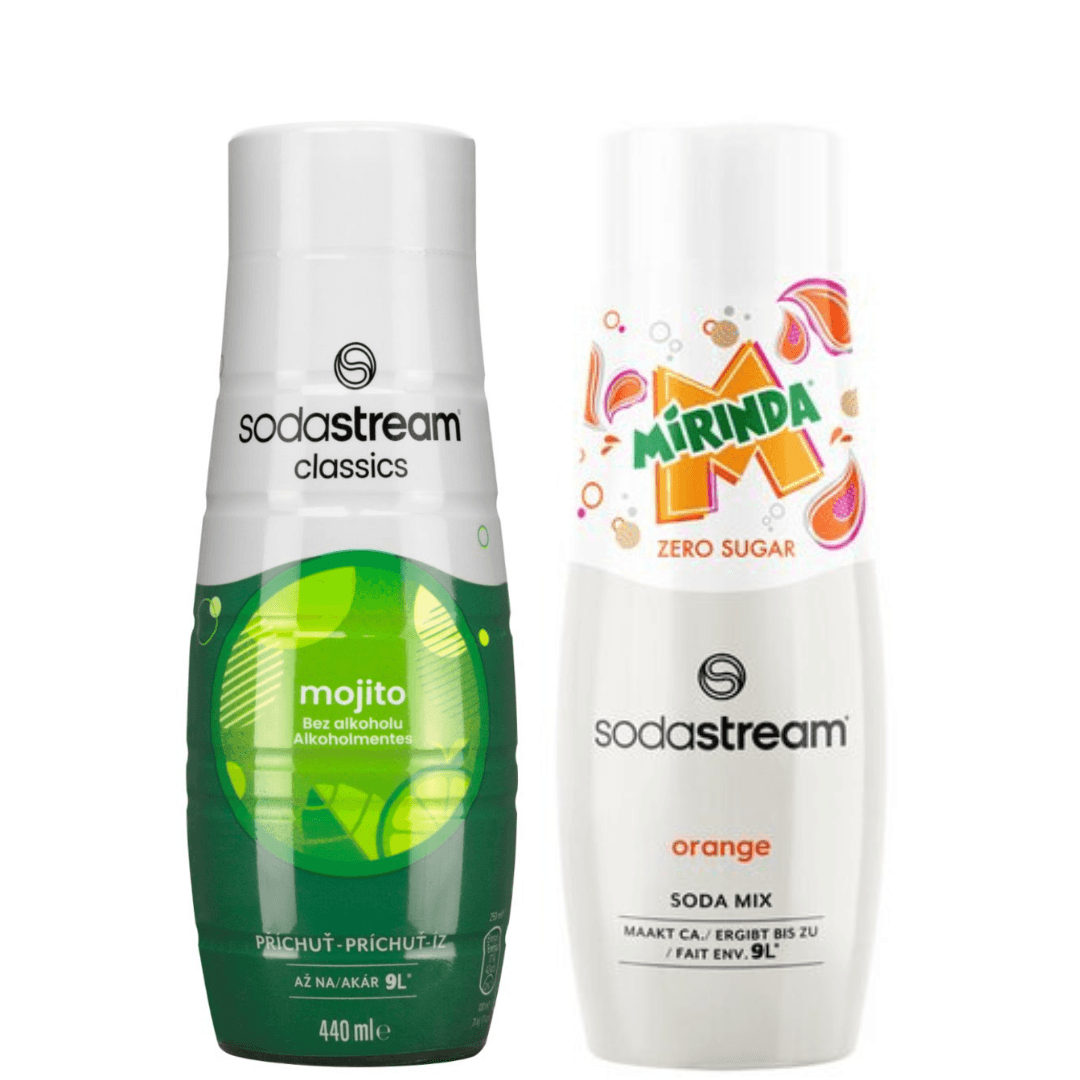 2 x SodaStream MOJITO + MIRINDA LIGHT sciroppi