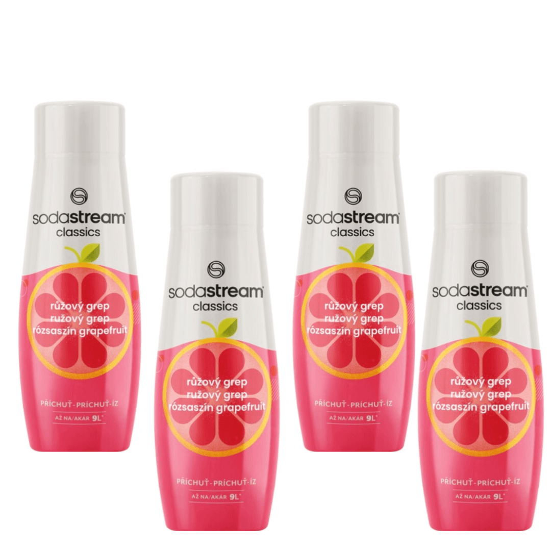4x Sciroppi SodaStream Pompelmo Rosa