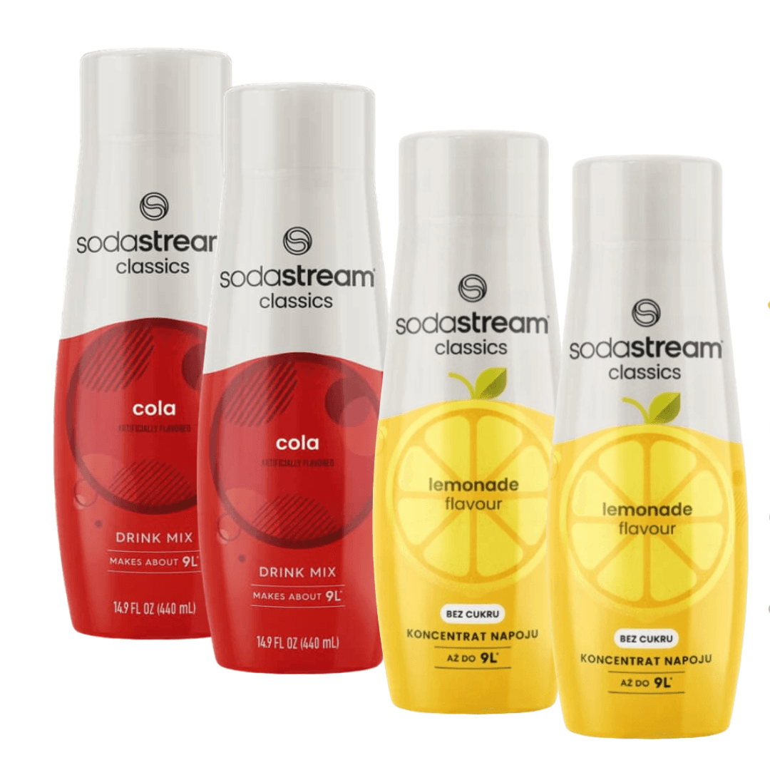 2x Cola + 2x Lemonade Zero sciroppi SodaStream