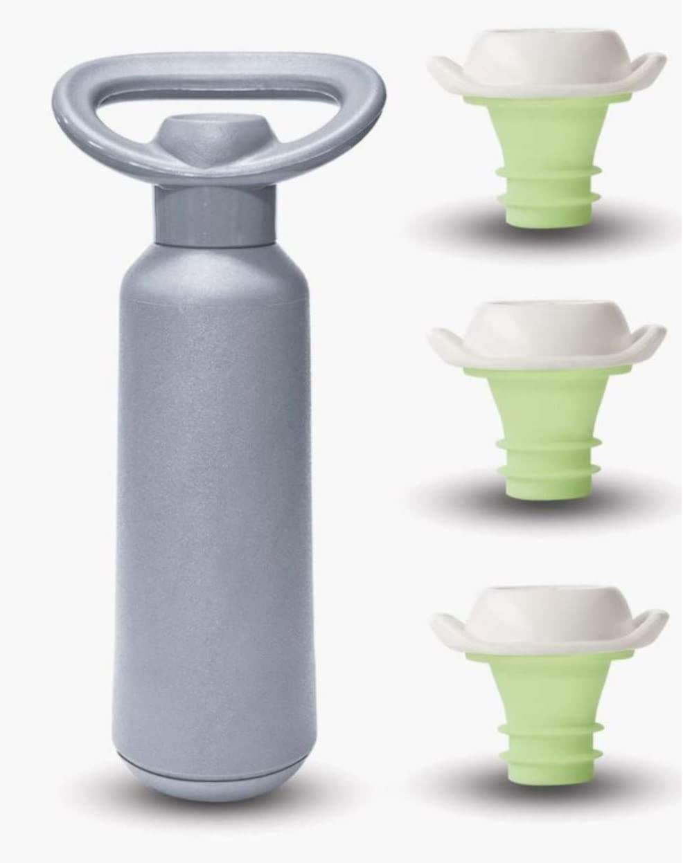Set di 4 pompe e tappi sottovuoto Dafi per vino