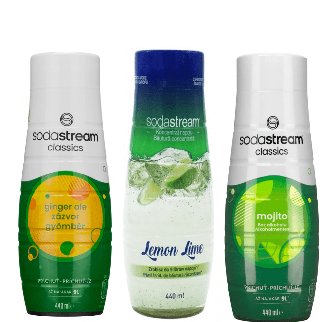 3 x MOJITO + GINGER ALE + LEMON LIME sciroppi