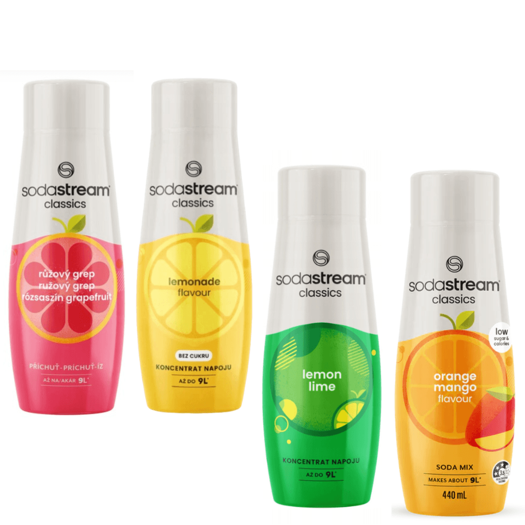 4x Arancia-Mango + Pomelo Rosa + Limonata Zero + Lime