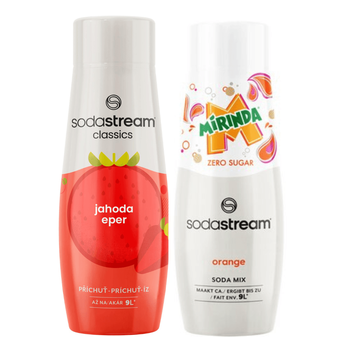 2 x SodaStream Fragola + Mirinda Light sciroppi