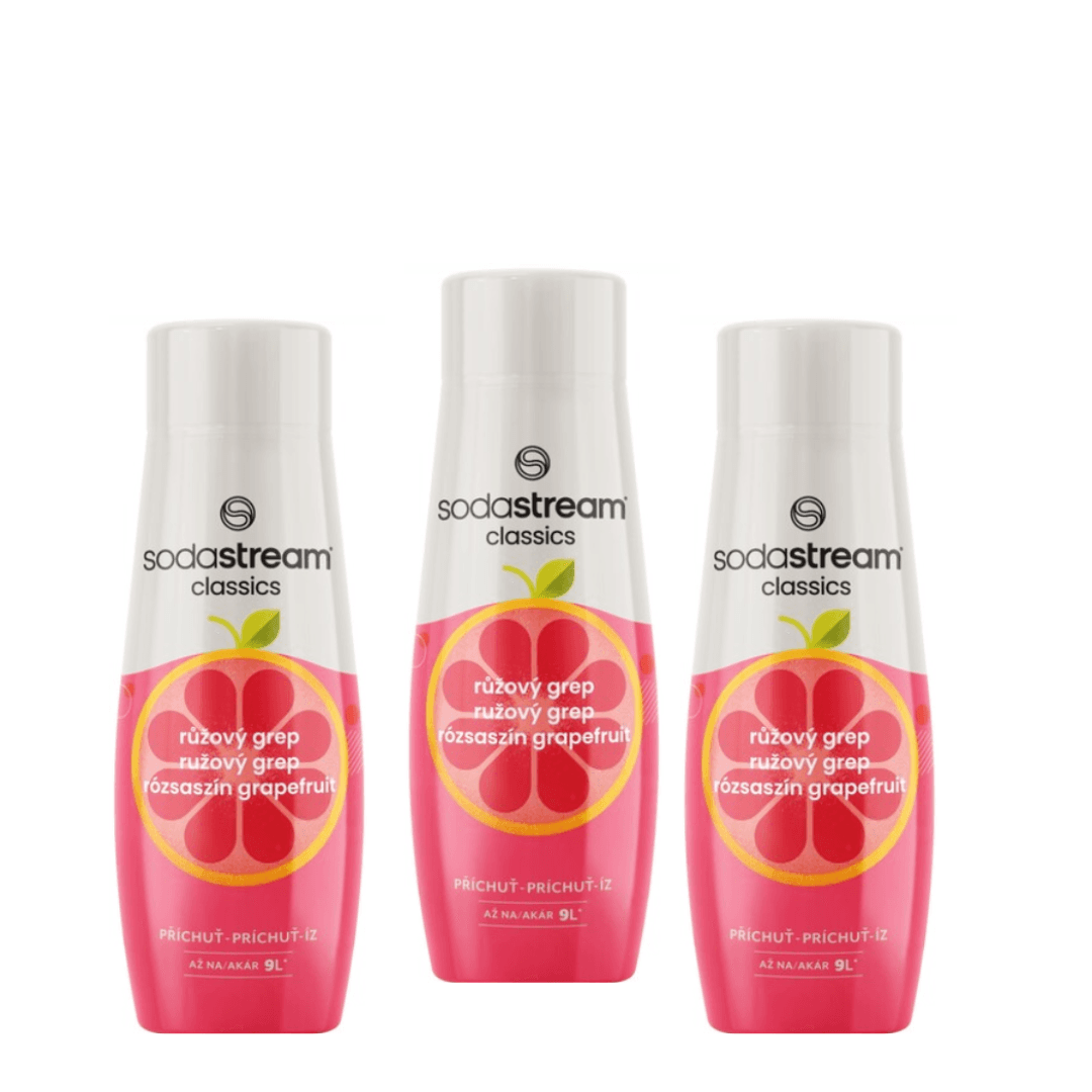 3x Sciroppi SodaStream Pink Grapefruit