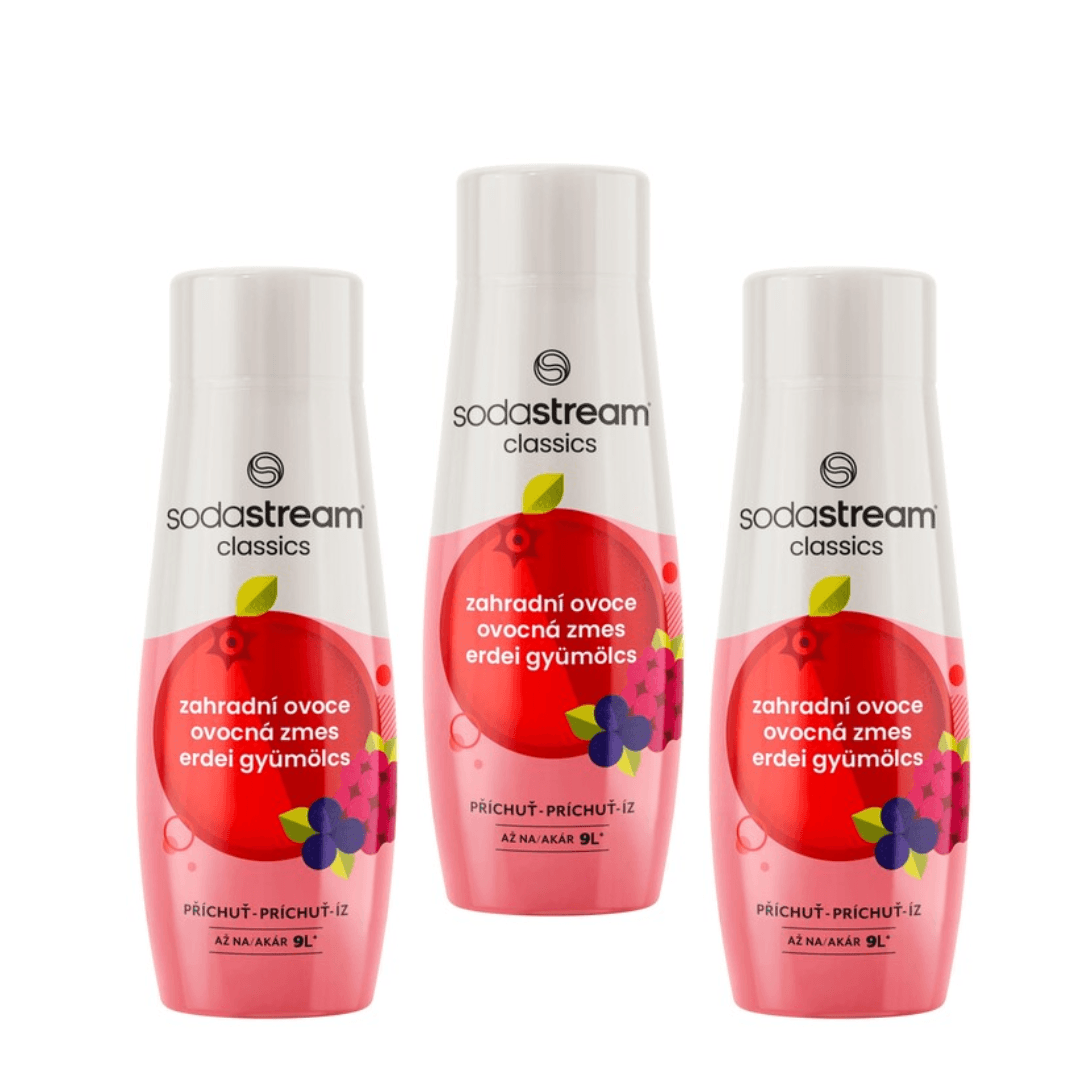 3x Sciroppi SodaStream Frutti di Giardino