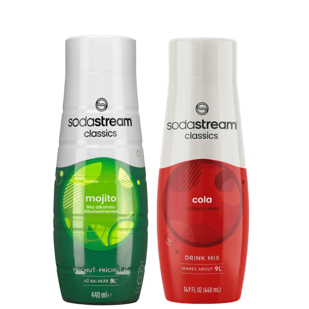 2 x SodaStream MOJITO + COLA sciroppi