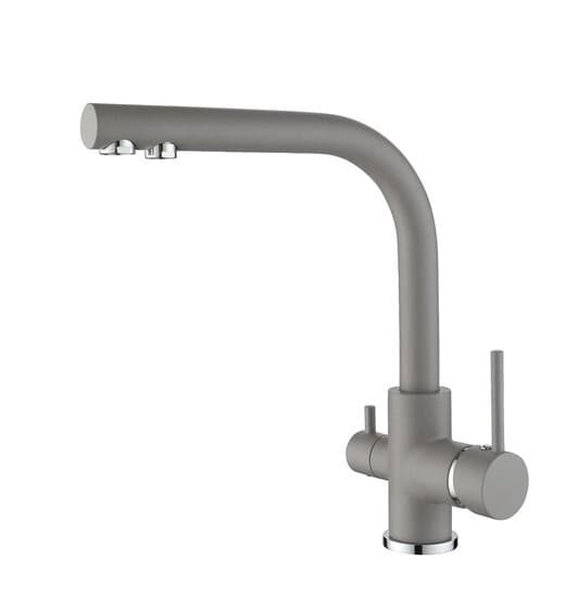 Rubinetto da cucina AKVADUO 2663L-(Argento, Cemento grezzo)