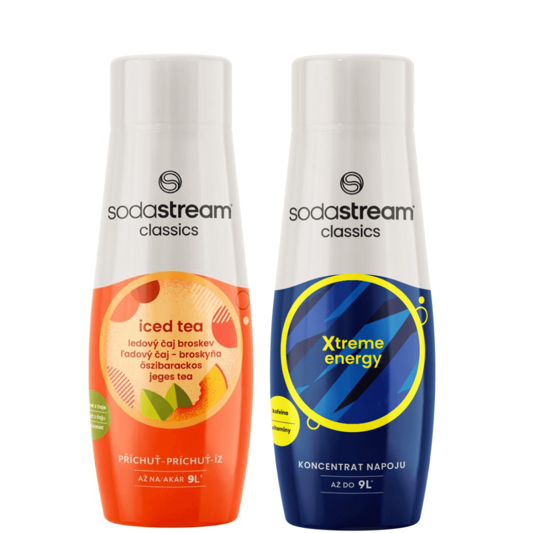 2 x Tè freddo alla pesca + Energy sciroppi